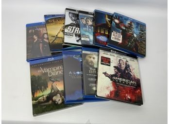 LOT OF 10 BLU RAY MOVIES, INCLUDING 'AMERICAN ASSASSIN'