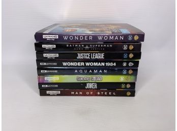 LOT OF 8 4K ULTRA HD MOVIES, INCLUDING Wonder Woman 1 AND 2!!