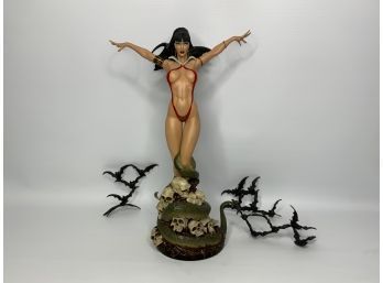 SIDESHOW COLLECTIBLES, VAMPIRELLA COMIQUETTE, #0463/1000, 18IN HEIGHT