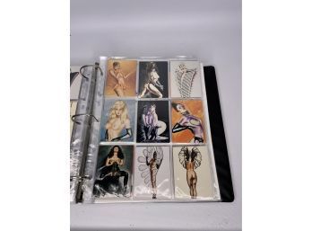 OLIVIA 3 LADIES LEATHER & LACE HOLOCHROME CARDS