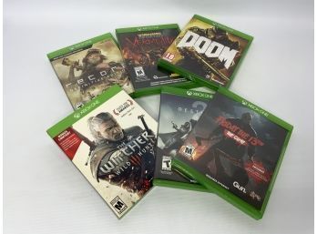 LOT OF 6 XBOX ONE GAMES, INCLUDING 'DOOM'