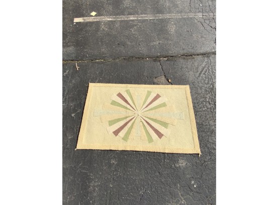 VINTAGE ENTRANCE RUG, 48X29 INCHES