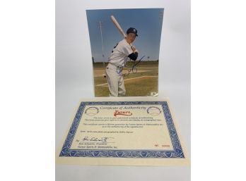8X10 COLOR PHOTO AUTOGRAPHED BY BOBBY MURCER