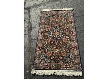 VINTAGE JONNA ACCENT CARPETS, COLOR 'NAVYMOSS' 36X58 INCHES