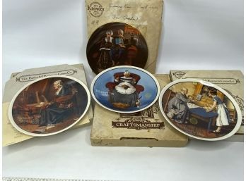 Lot Of 4 KNOWLES MOTHERS DAY PLATES 5IN With Box