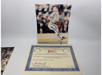 COLOR PHOTO AUTOGRAPHED BY RON GUIDRY