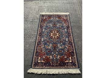JONNA ACCENT CARPETS, COLOR 'SLATE NAVY MULTI' 36X68 INCHES