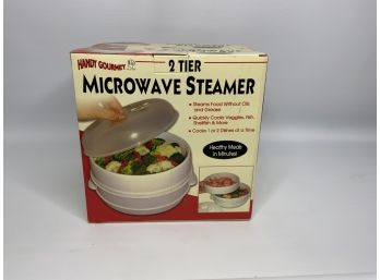 NEW IN BOX!! 2 TIER MICROWAVE STEAMER