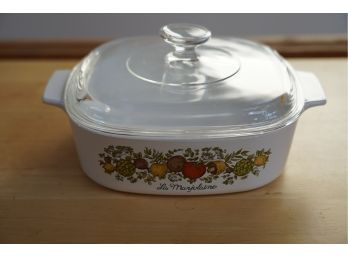 VINTAGE CORNING-WARE BOWL WITH LID!