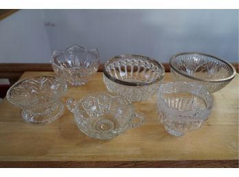 LARGE LOT OF GLASS BOWLS!!