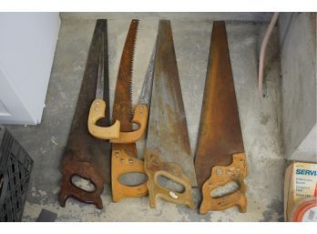 LARGE LOT OF USED HAND SAWS