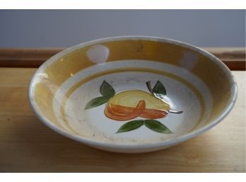 HAND PAINTED PORCELAIN BOWL STAMPED ON BOTTON