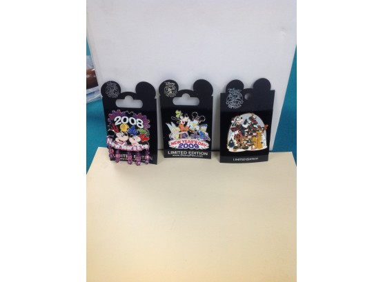 3 Disney Limited Edition Pins