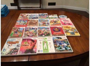 WII 20 Game Lot - Mario Kart, Super Mario All Stars, Super Mario Bros, Kirby Dream  Special Collection Etc..