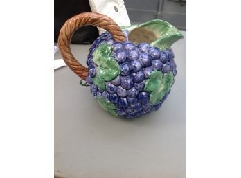 Fitz & Floyd Grape Pitcher From 1989