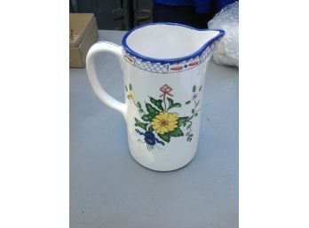 Handpainted In Portugal Pitcher