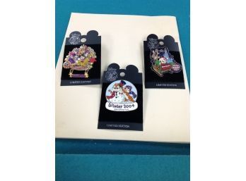 3 Disney Limited Edition 2004 Pins