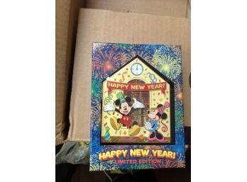 Boxed Disney Jumbo Pin 2007 Limited Edition Happy New Year