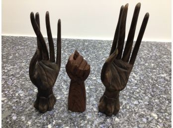 Beautiful Hand Carved African Hands
