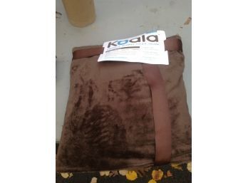 Koala .. 2 In 1 Pillow Blanket In Brown