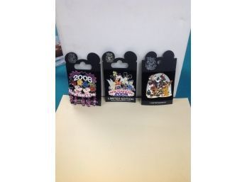 3 Disney Limited Edition Pins