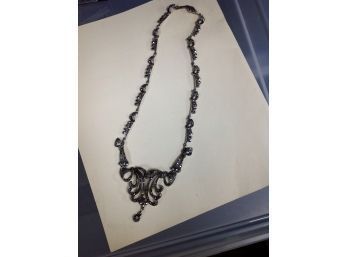 Silver And Marcasite Necklace
