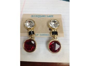 Clip On Earrings From Accessory Lady .. Never Worn