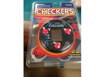 Radica Electronic Checkers Game .. Never Opened