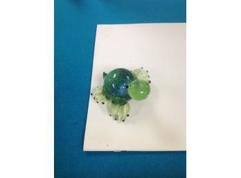 Glass Turtle .. Artist Signed
