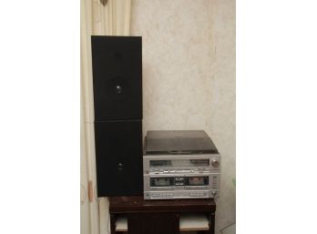 Stereo Set W/speakers, Untested