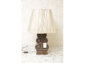 Single Wooden Lamp