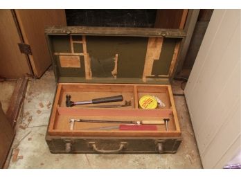Vintage Tool Box W/misc Tools
