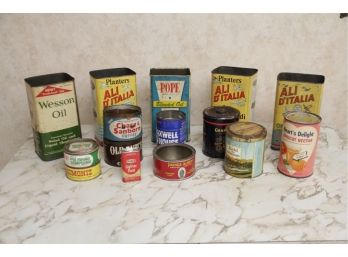 Large Lot Of Tin Cans