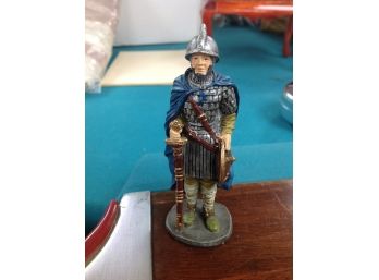 Hand Painted Metal Military Figure From Europe