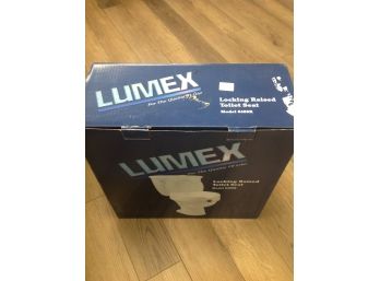 Lumex Locking Raised Toilet Seat- New In Box