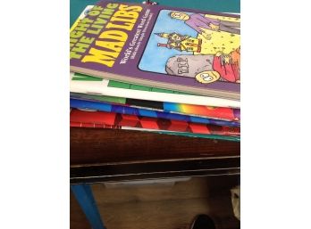 8 Different Homework Helper Books And A Mad Lib Game Book .. Never Used