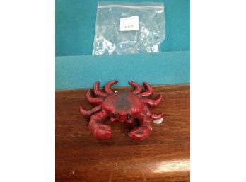 Tommy Bahama Red Crab Bottle Opener & 6 Piece Cork Coaster Set From Alaska - Never Used