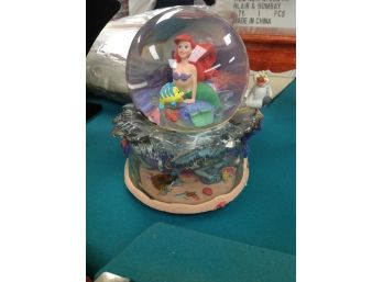 Disney -The Little Mermaid Snowglobe From The 1990's