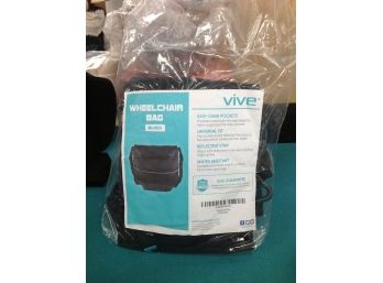 Vive Universal Fit  Black Wheelchair Bag With Pockets And Water Resistant - Never Used