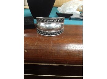 Decorative Sterling Silver Cuff Bracelet