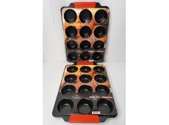 LOT OF 2 12 CUP MUFFIN PAN