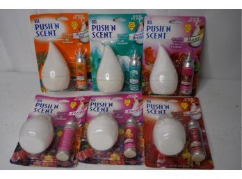 LOT OF 6 PUSH'N SCENT