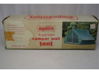 LIKE NEW!!EXPEDITION 3-PERSON CAMPER WALL TENT!!