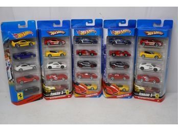 ALL NEW LARGE LOT OF 5 PACKS OF HOT WHEELS TOY CARS, A9