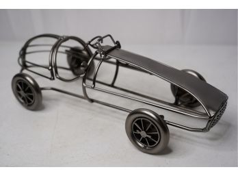 STEEL SCULPTURE OF A CAR, 15IN LENGTH