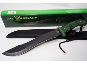 NEW IN BOX TAC ASSAULT KNIFE WITH CASE AND BOX