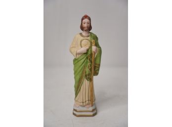PORCELAIN RELIGIOUS FIGURINE, 8IN HEIGHT