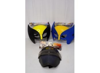 LOT OF 3 NEW HERO MASKS, INCLUDING WOLVERINE