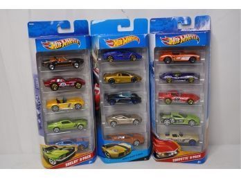 ALL NEW LOT OF 3 PACKS OF HOT WHEELS CARS, A10