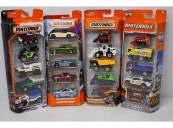ALL NEW VINTAGE LOT OF 4 PACKS OF MATCHBOX TOY CARS